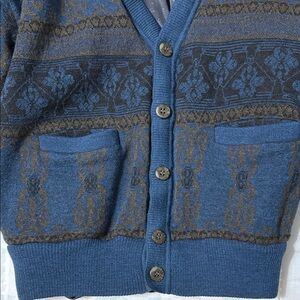 Mario Valentino 100% Wool Cardigan